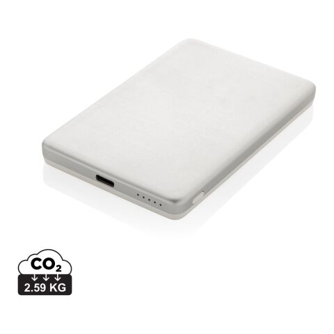 Powerbank Orion magnético 5000 mAh aluminio reciclado RCS plata | sin montaje de publicidad | no disponible | no disponible