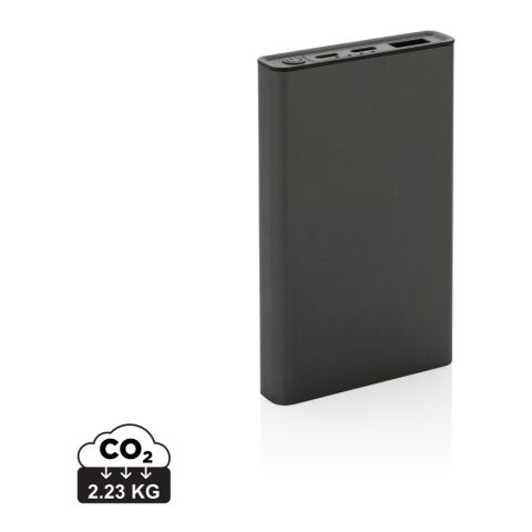 Powerbank Terra RCS de aluminio reciclado 5.000 mAh gris | sin montaje de publicidad | no disponible | no disponible