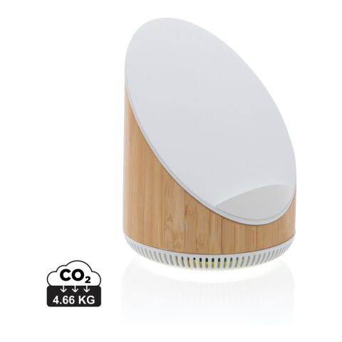 Altavoz de bambú Ovate de 5W con cargador inalámbrico de 15W marron | sin montaje de publicidad | no disponible | no disponible