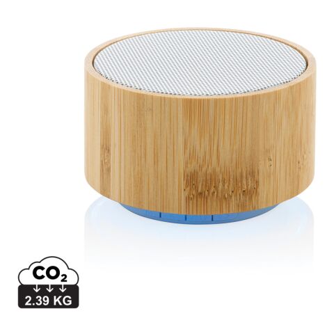 Altavoz inalámbrico FSC® bambú y RCS 3W blanco | sin montaje de publicidad | no disponible | no disponible