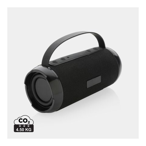 Altavoz impermeable 6W Soundboom de plástico reciclado RCS negro | sin montaje de publicidad | no disponible | no disponible