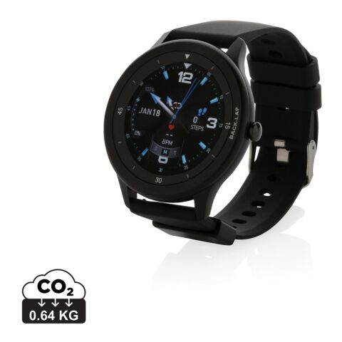 Reloj Swiss Peak RCS TPU reciclado negro | sin montaje de publicidad | no disponible | no disponible