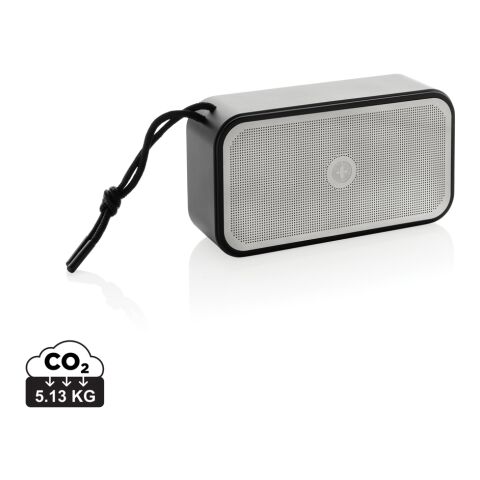 Altavoz Swiss Peak RCS de aluminio reciclado 10W gris | sin montaje de publicidad | no disponible | no disponible