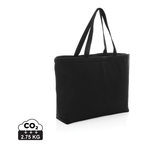 Nevera grande de lona Impact Aware™ de 285 g/m² sin teñir negro | sin montaje de publicidad | no disponible | no disponible