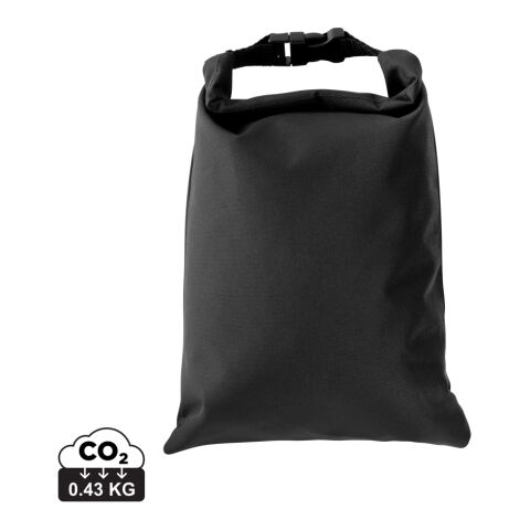 Fiambrera plegable Snackstrap AWARE™ RPET 30 x 20 cm negro | sin montaje de publicidad | no disponible | no disponible