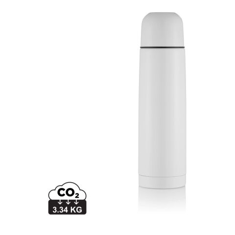 Termo de acero inoxidable blanco | sin montaje de publicidad | no disponible | no disponible
