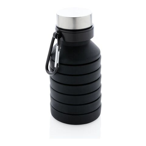 Botella de silicona plegable antigoteo con tapa