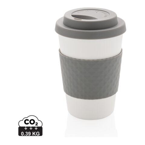 Taza de café reutilizable 270ml gris | sin montaje de publicidad | no disponible | no disponible | no disponible