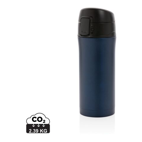 Taza metálica al vacío con cierre fácil