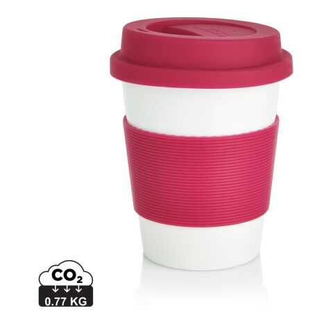 Taza de café PLA rosa-blanco | sin montaje de publicidad | no disponible | no disponible