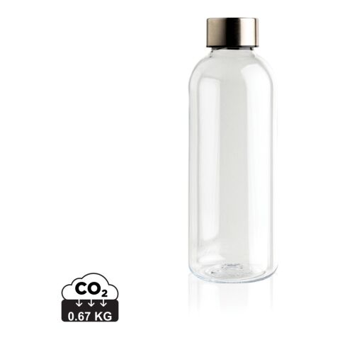 Botella de agua estanca con tapa metálica blanco | sin montaje de publicidad | no disponible | no disponible