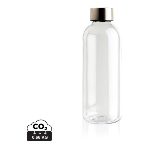 Botella de agua estanca con tapa metálica blanco | sin montaje de publicidad | no disponible | no disponible