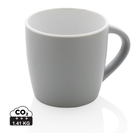 Taza de cerámica con interior de color gris-blanco | sin montaje de publicidad | no disponible | no disponible