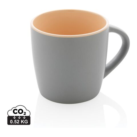 Taza de cerámica con interior de color