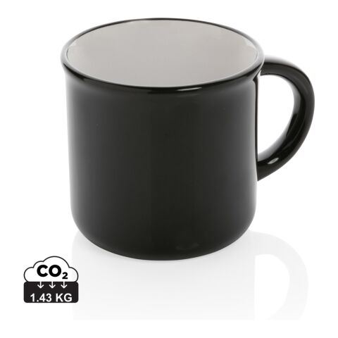 Taza de cerámica vintage negro-blanco | sin montaje de publicidad | no disponible | no disponible