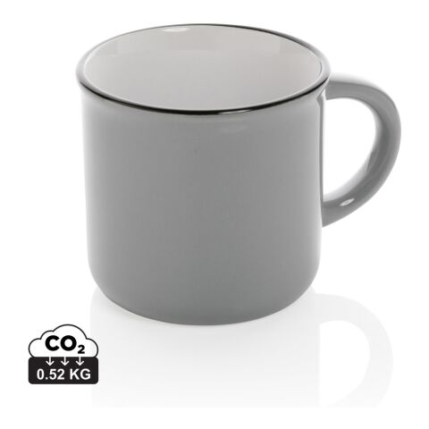 Taza de cerámica vintage gris | sin montaje de publicidad | no disponible | no disponible