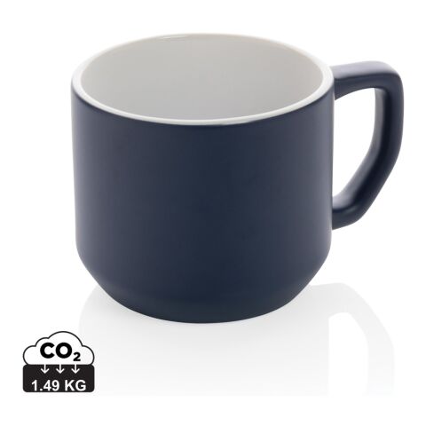 Taza de cerámica moderna azul | sin montaje de publicidad | no disponible | no disponible