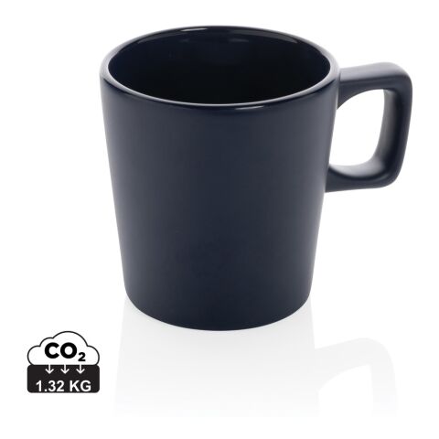 Taza moderna de café de cerámica azul | sin montaje de publicidad | no disponible | no disponible