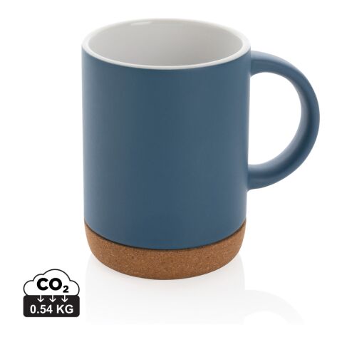 Taza de cerámica con base de corcho