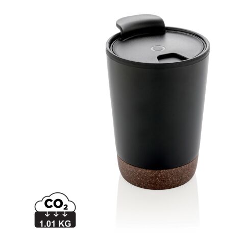 Taza de café con detalle de corcho negro | sin montaje de publicidad | no disponible | no disponible | no disponible