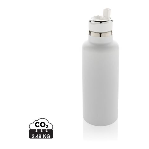 Botella al vacío de acero inoxidable reciclado Hydro RCS blanco | sin montaje de publicidad | no disponible | no disponible