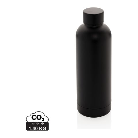 Botella Impact al vacío de doble pared de acero inoxidable negro | sin montaje de publicidad | no disponible | no disponible