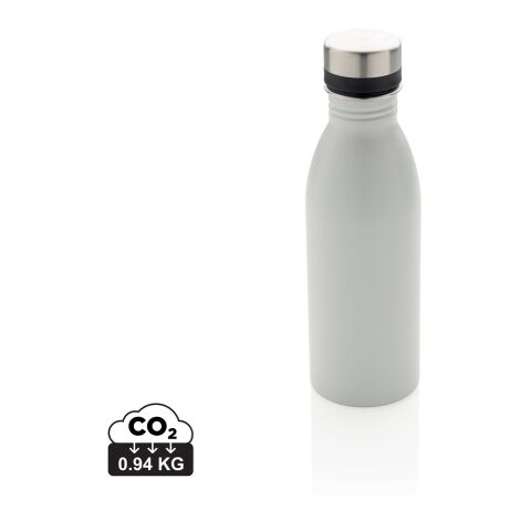 Botella de agua de lujo de acero inoxidable reciclado RCS blanco | sin montaje de publicidad | no disponible | no disponible