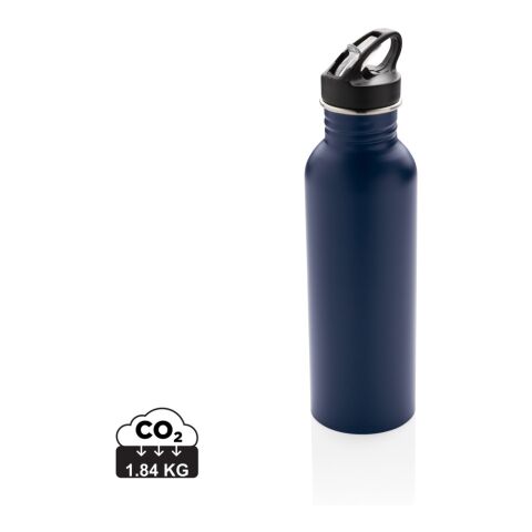 Botella de actividad acero inoxidable Deluxe azul marino | sin montaje de publicidad | no disponible | no disponible | no disponible