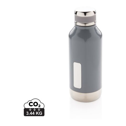 Botella al vacío antigoteo con placa para logo