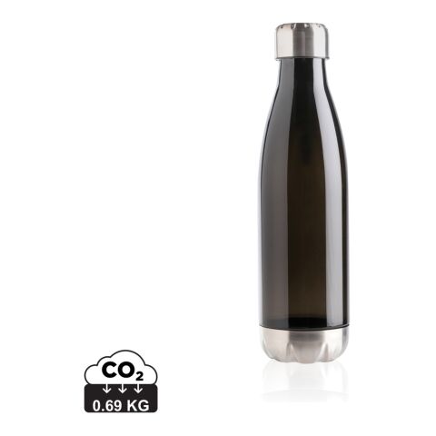 Botella de agua estanca con tapa de acero inoxidable. negro | sin montaje de publicidad | no disponible | no disponible