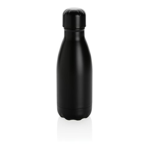 Botella de acero inoxidable al vacío 260ml negro | sin montaje de publicidad | no disponible | no disponible