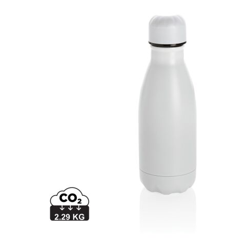 Botella de acero inoxidable al vacío 260ml blanco | sin montaje de publicidad | no disponible | no disponible