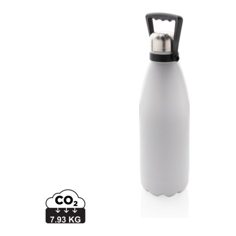 Botella grande de acero inoxidable al vacío 1.5L gris | sin montaje de publicidad | no disponible | no disponible