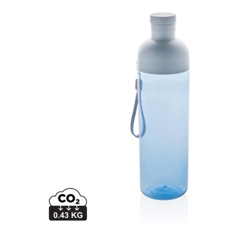 Botella de agua antigoteo PET reciclado Impact RCS 600 ml azul | sin montaje de publicidad | no disponible | no disponible
