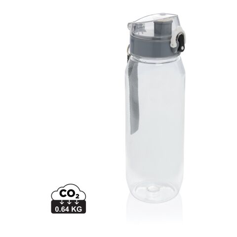 Botella de agua Yide antigoteo PET reciclado RCS 800 ml blanco | sin montaje de publicidad | no disponible | no disponible