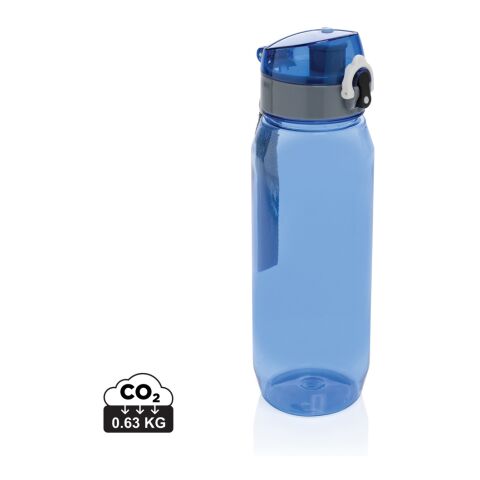 Botella de agua Yide antigoteo PET reciclado RCS 800 ml azul | sin montaje de publicidad | no disponible | no disponible