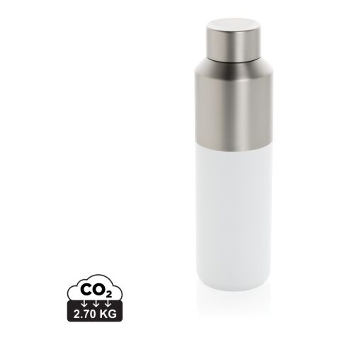 Botella de agua Fluid acero reciclado certificado RCS 600 ml Blanco | sin montaje de publicidad | no disponible | no disponible