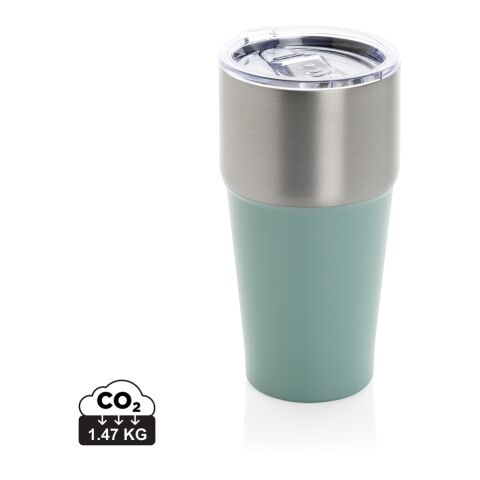 Vaso Fluid acero reciclado certificado RCS 500 ml verde | sin montaje de publicidad | no disponible | no disponible
