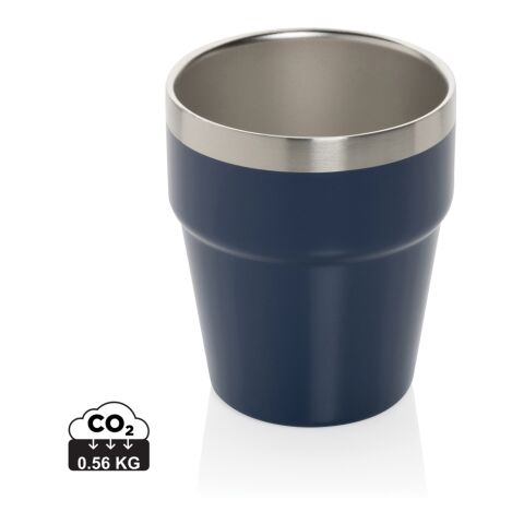 Taza de café Clark RCS doble pared 300 ml azul marino | sin montaje de publicidad | no disponible | no disponible