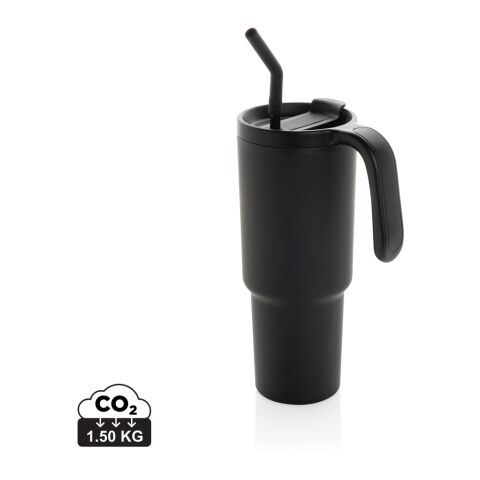 Vaso de acero reciclado certificado Graphic 360 RCS 900ml negro | sin montaje de publicidad | no disponible | no disponible