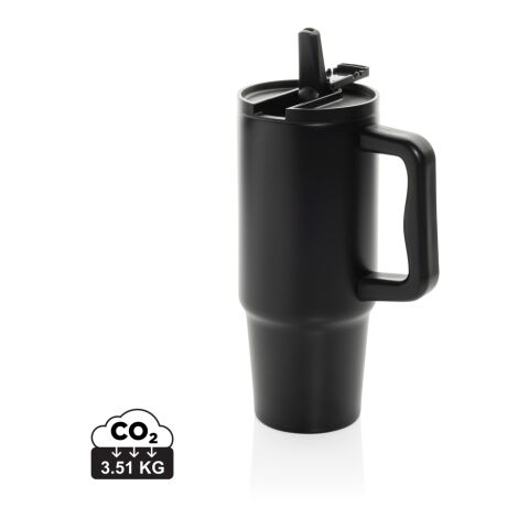 Vaso de acero inoxidable reciclado RCS antigoteo Embrace negro | sin montaje de publicidad | no disponible | no disponible