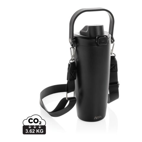 Taza con cierre Avira Ayala RCS Re-steel Duosip negro | sin montaje de publicidad | no disponible | no disponible