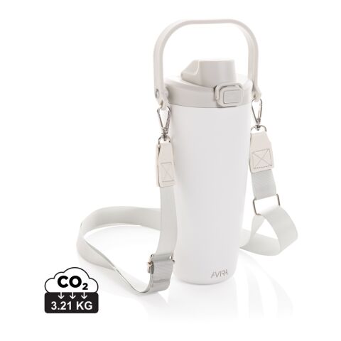 Taza con cierre Avira Ayala RCS Re-steel Duosip blanco | sin montaje de publicidad | no disponible | no disponible