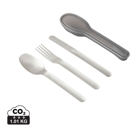 Set de cubiertos negro+Blum plata | sin montaje de publicidad | no disponible | no disponible