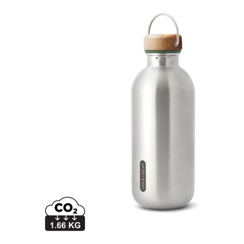 Botella de agua de acero Black+Blum 600ml verde oliva | sin montaje de publicidad | no disponible | no disponible
