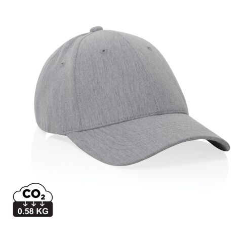 Gorra 6 paneles tejido jaspeado reciclado Milo AWARE™200 gr gris | sin montaje de publicidad | no disponible | no disponible | no disponible