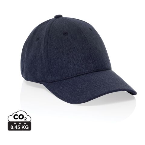 Gorra 6 paneles tejido jaspeado reciclado Milo AWARE™200 gr azul marino | sin montaje de publicidad | no disponible | no disponible | no disponible