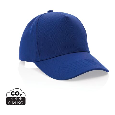 Gorra de algodón reciclado Impact 280gr con trazador AWARE™ azul | sin montaje de publicidad | no disponible | no disponible | no disponible