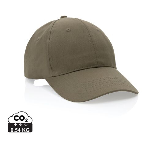 Gorra Impact de algodón reciclado con trazador AWARE™ verde | sin montaje de publicidad | no disponible | no disponible | no disponible | no disponible