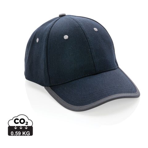 Gorra de 6 paneles de algodón cepillado 280gr Impact AWARE ™ azul marino | sin montaje de publicidad | no disponible | no disponible | no disponible